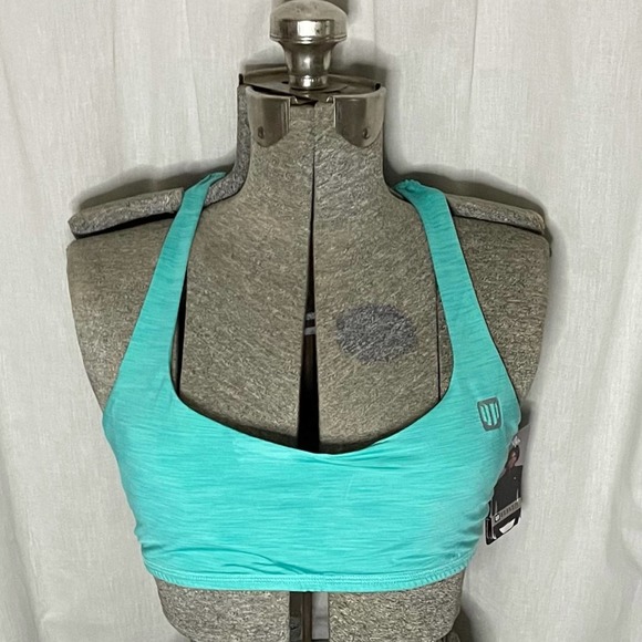 Eleven by Venus Blue-Green Perfect Set Racerback Bra with Removable Padding Sz M - Picture 6 of 14
